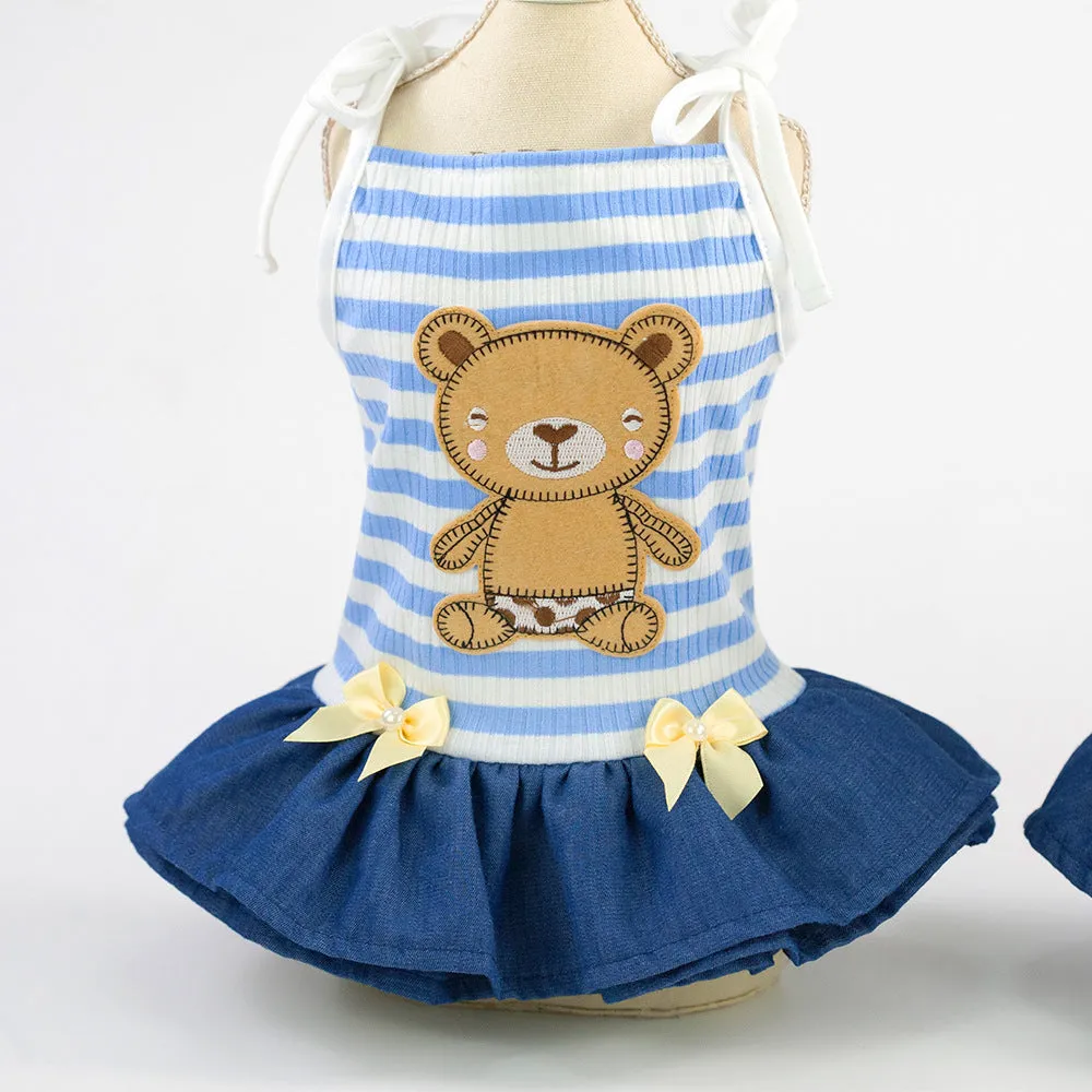 Bear Sling Dress Cool Summer Pet Clothes