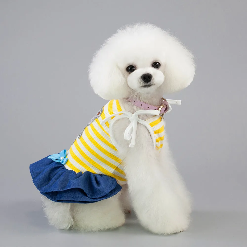 Bear Sling Dress Cool Summer Pet Clothes
