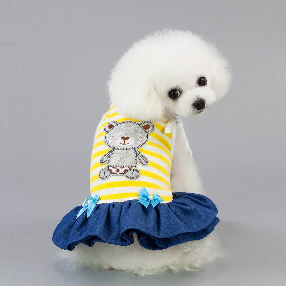 Bear Sling Dress Cool Summer Pet Clothes