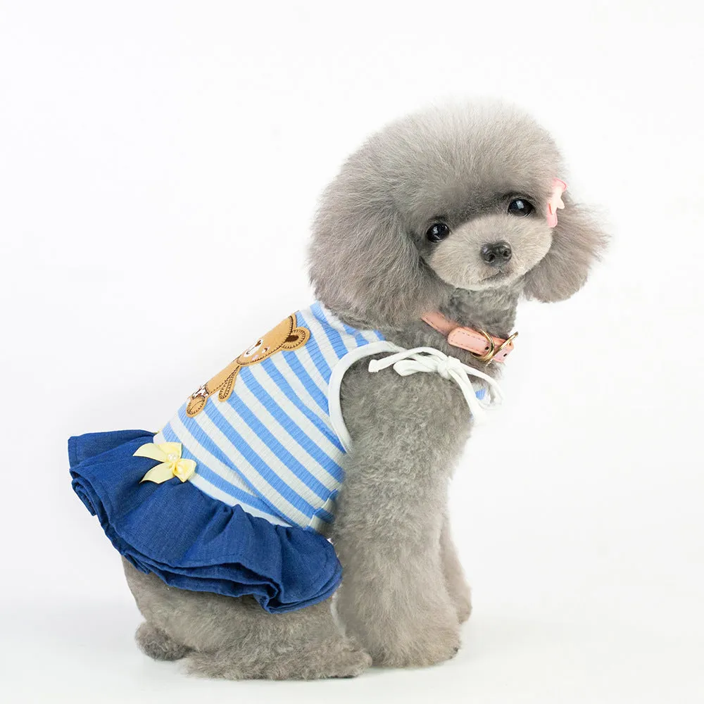 Bear Sling Dress Cool Summer Pet Clothes