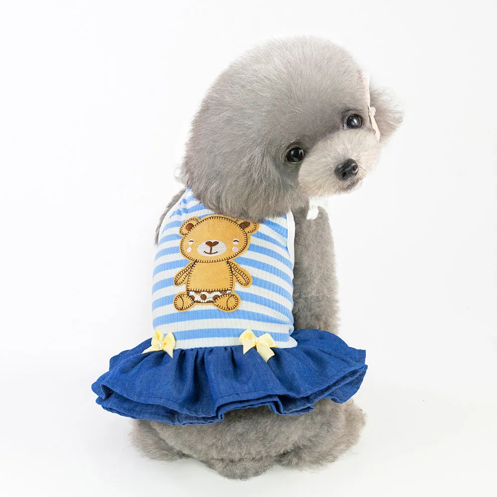 Bear Sling Dress Cool Summer Pet Clothes