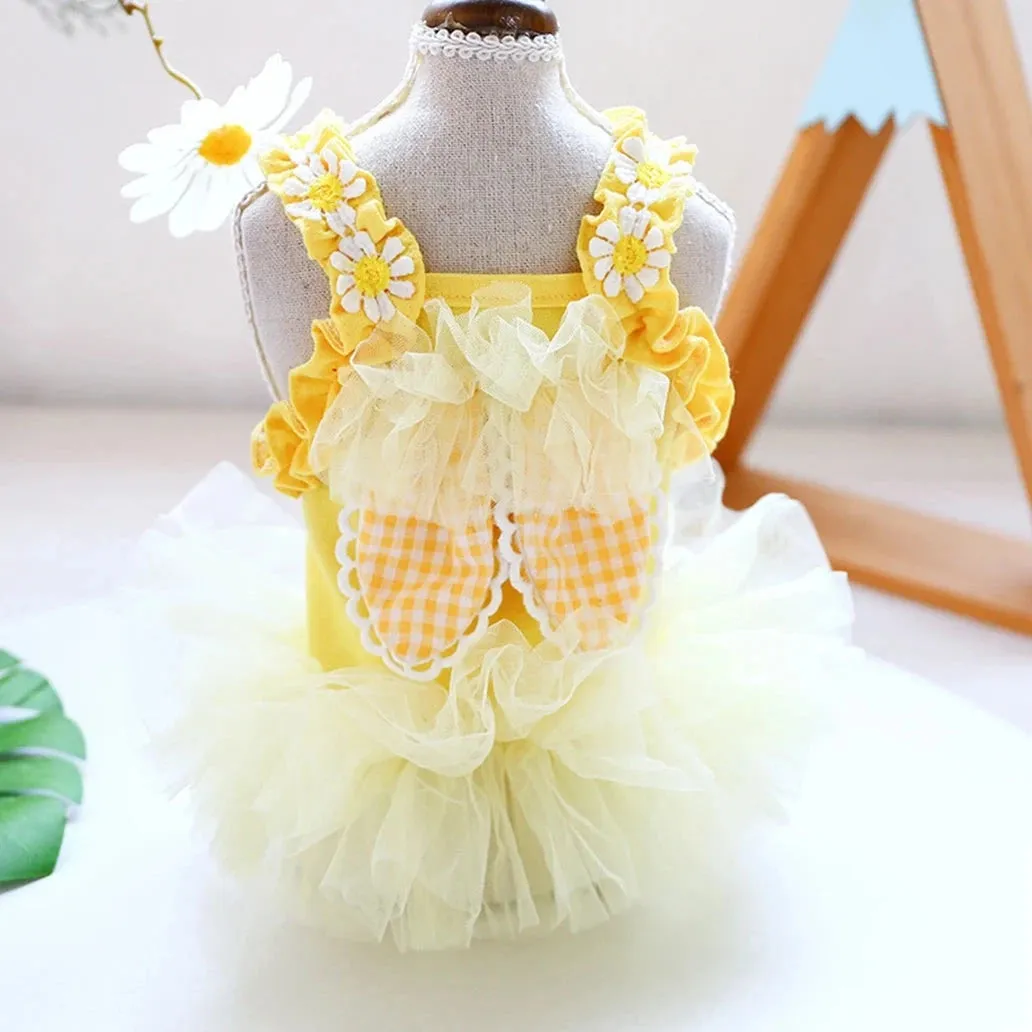 Bunny Ears Sleeveless Summer Dress – Adorable & Lightweight Pet Outfit