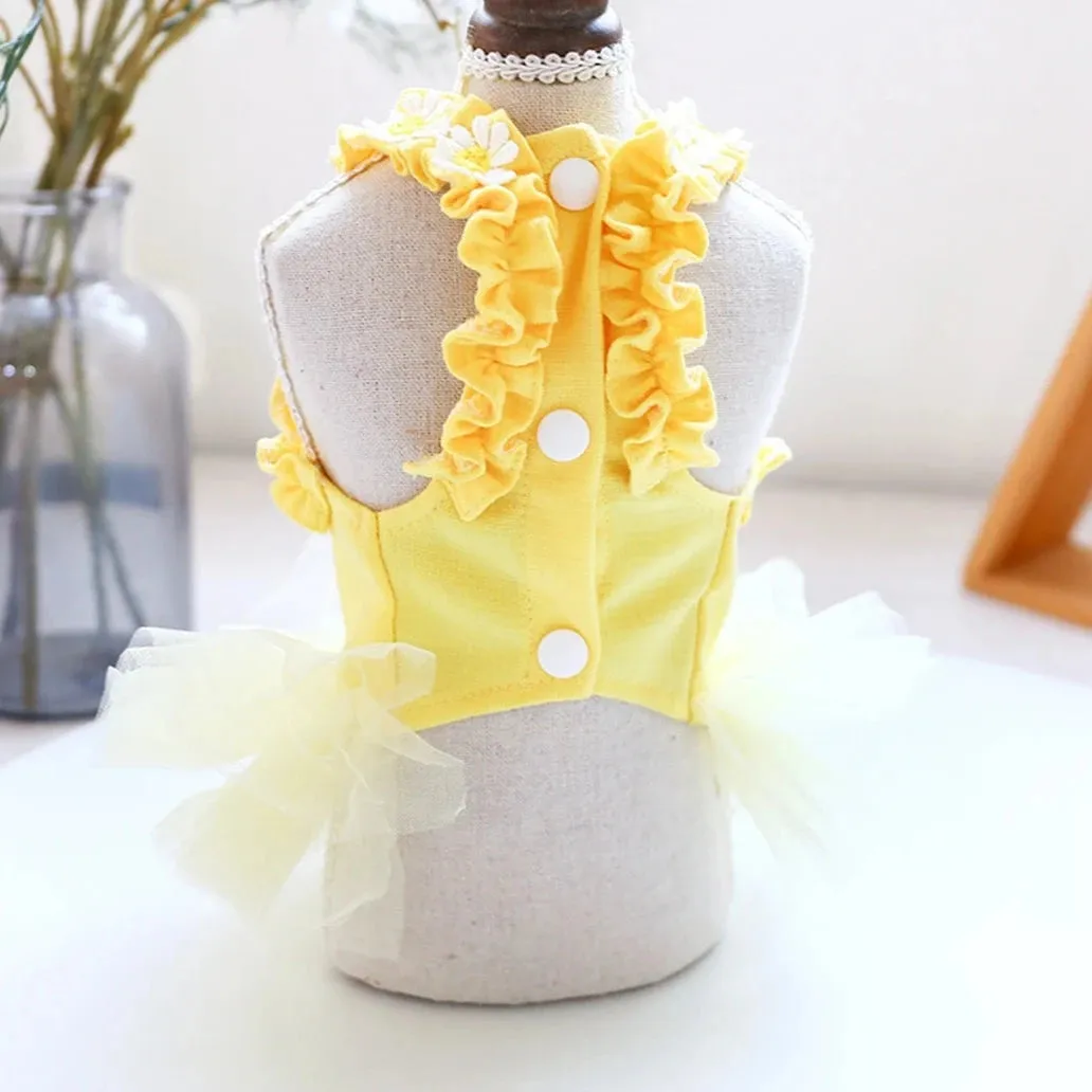Bunny Ears Sleeveless Summer Dress – Adorable & Lightweight Pet Outfit