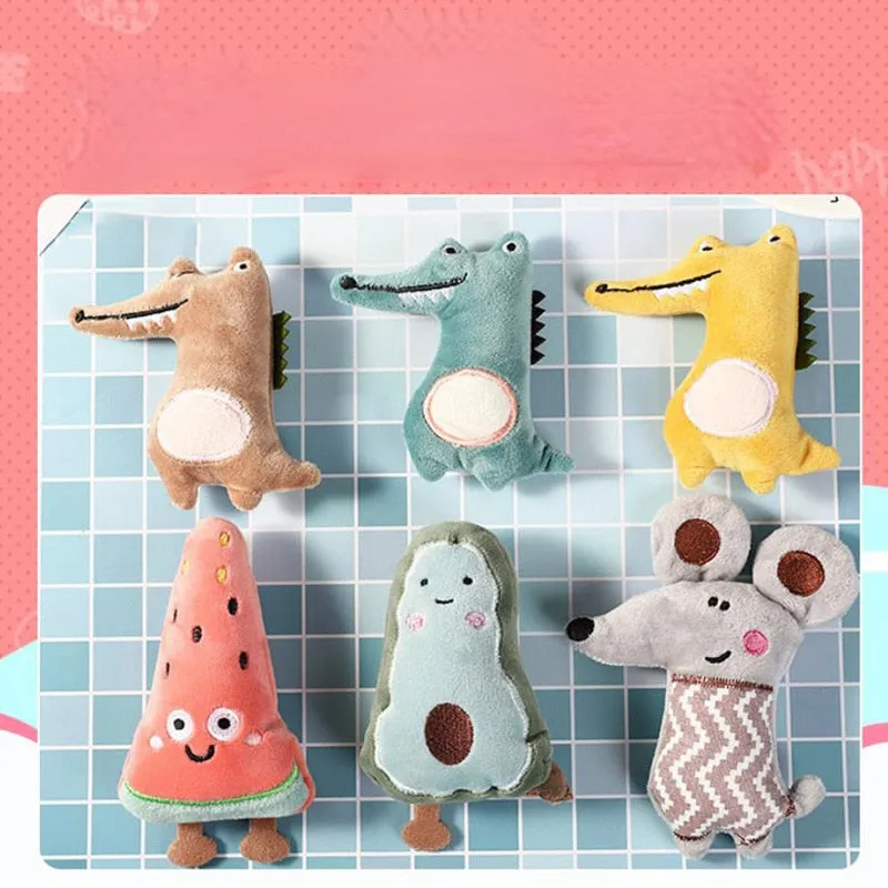 Cartoon Funny Pet Toys: Cartoon Cute Bite Resistant Plush Toy for Cats and Dogs | Pet Chew Toy | Interactive Supplies | Pet Partner