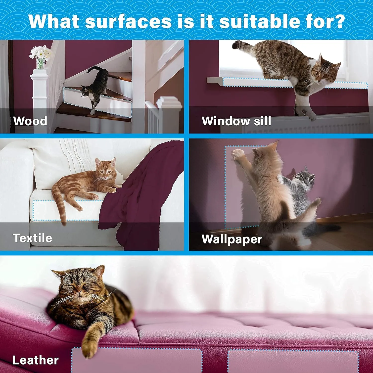 Cat Anti Scratch Furniture Protector - Couch Scratch Protector from Cats - Furniture Protection from Cat Scratching (8)