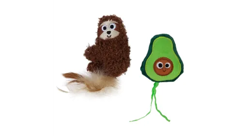 Cat Toy - Mad Cat Sloth-O-Cado (2pk)