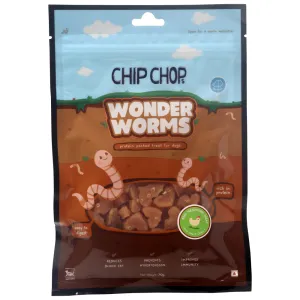 Chip Chops Wonder Worms Mini Chicken Hearts with Mealworms Dog Treats (Limited Shelf Life)