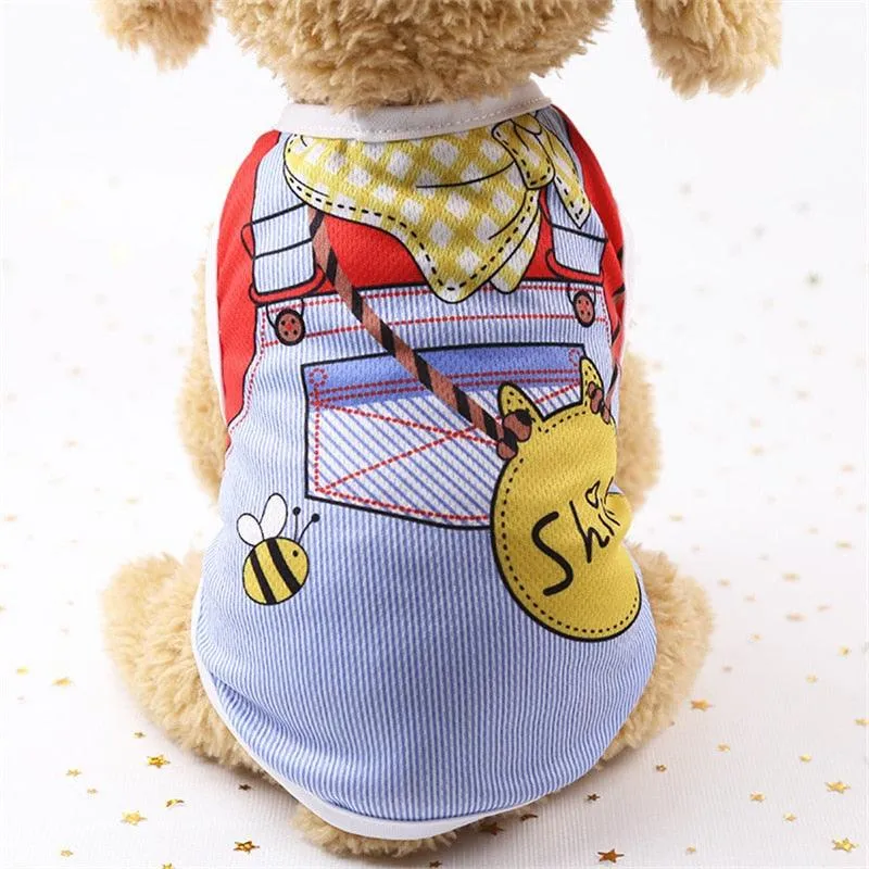 Cute Pet Vest Shirt Costume