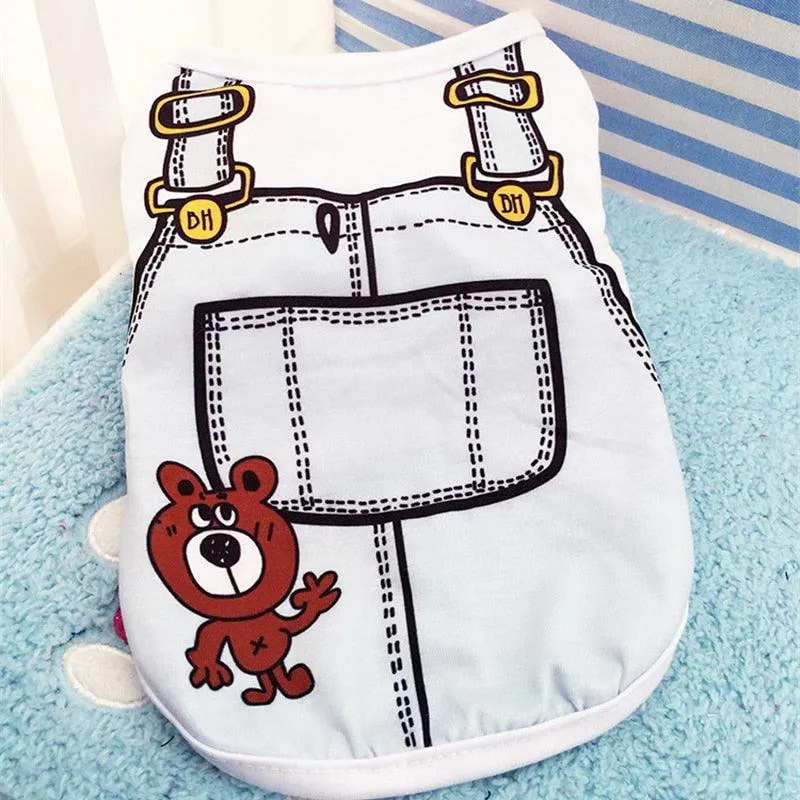 Cute Pet Vest Shirt Costume