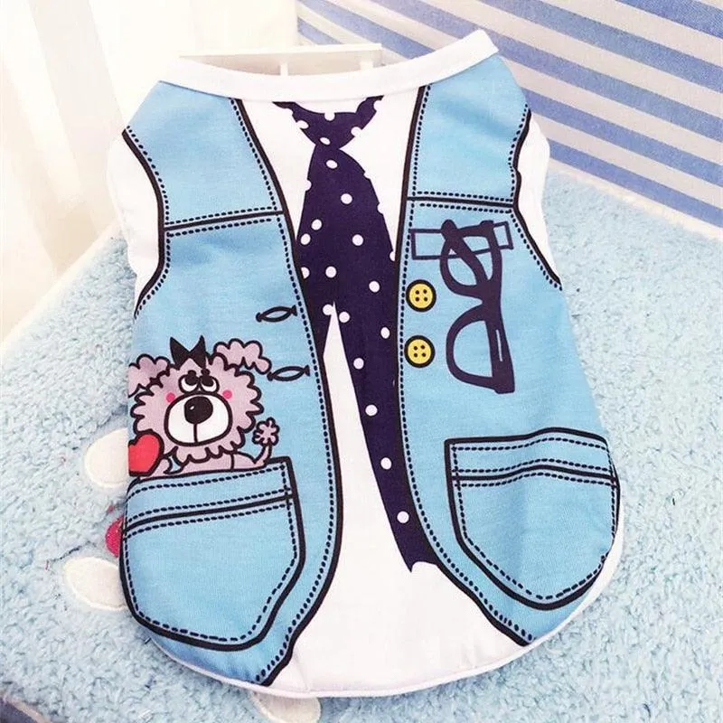 Cute Pet Vest Shirt Costume