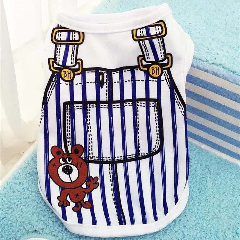 Cute Pet Vest Shirt Costume