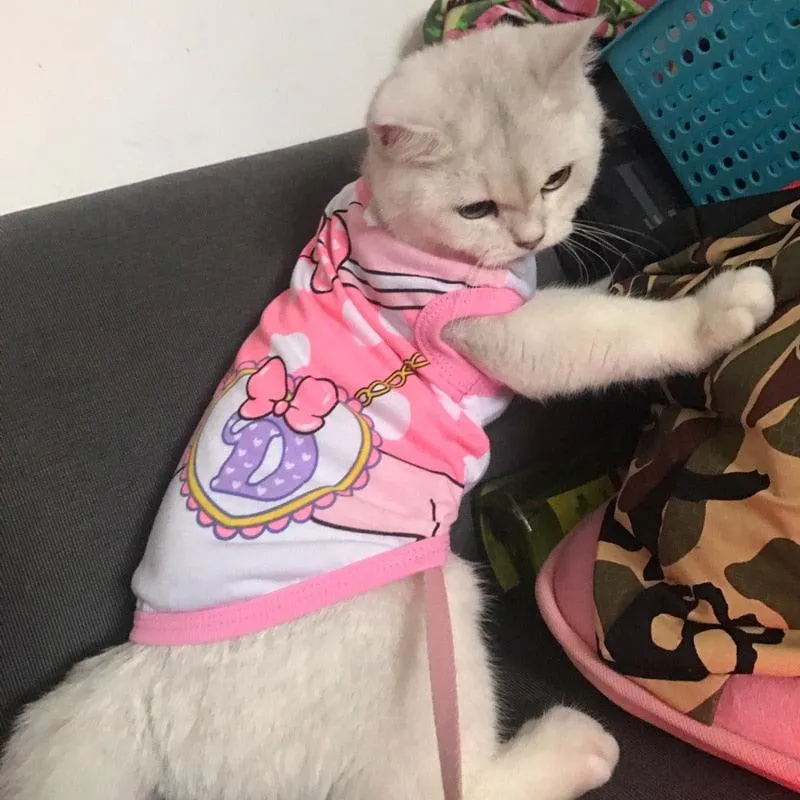 Cute Pet Vest Shirt Costume