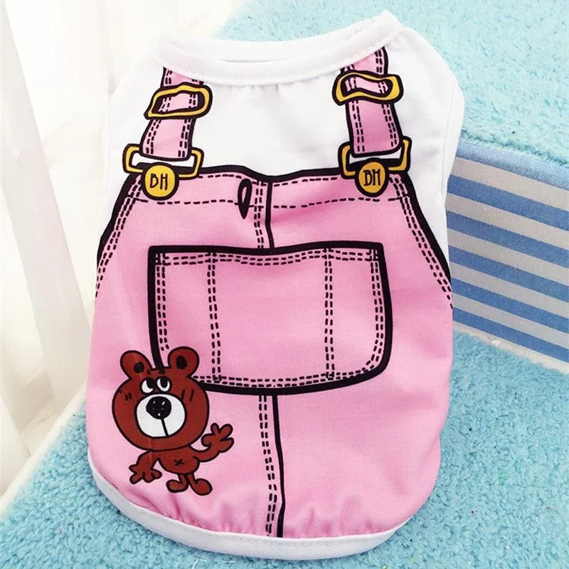 Cute Pet Vest Shirt Costume