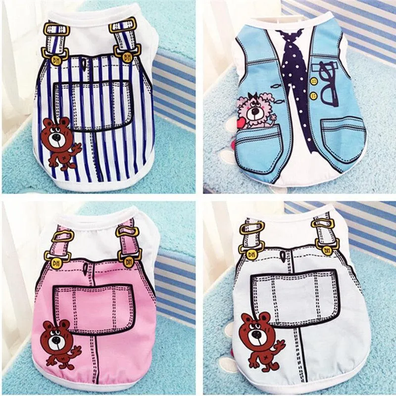 Cute Pet Vest Shirt Costume