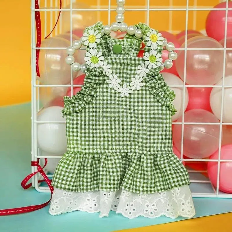 Daisy Halter Gingham Pet Dress