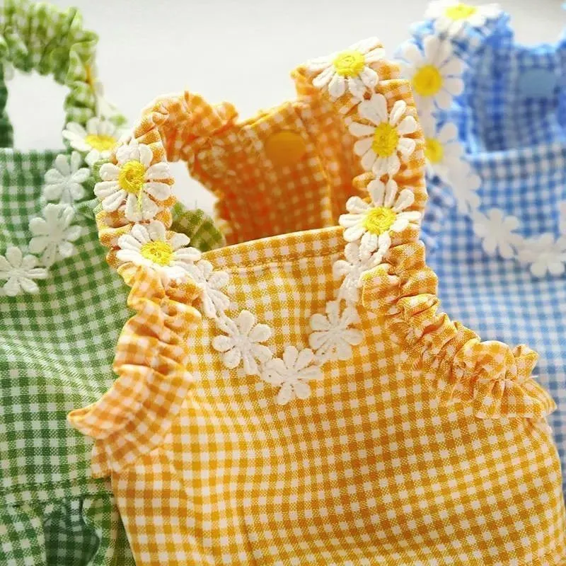 Daisy Halter Gingham Pet Dress