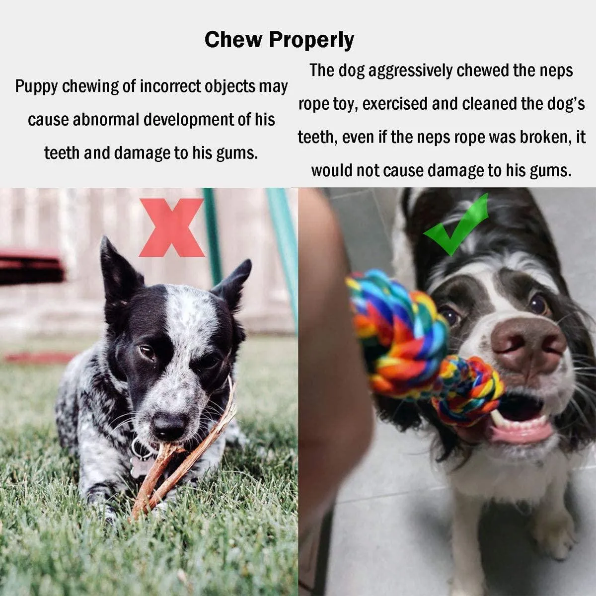Dog Rope Toys 4 Pack, Colorful Braided Cotton Rope Dog Toy for Puppies Puppy Small Dog Teething Chew, Cleaning Pet's Teeth During Playtime,