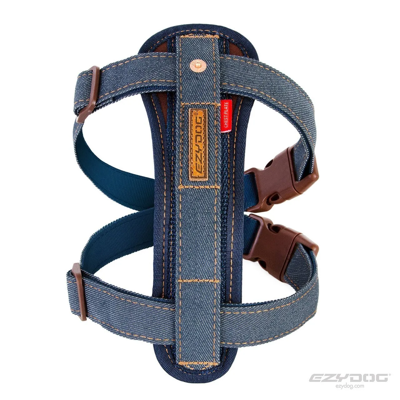EzyDog Chestplate Dog Harness Denim Extra Large {)_(}