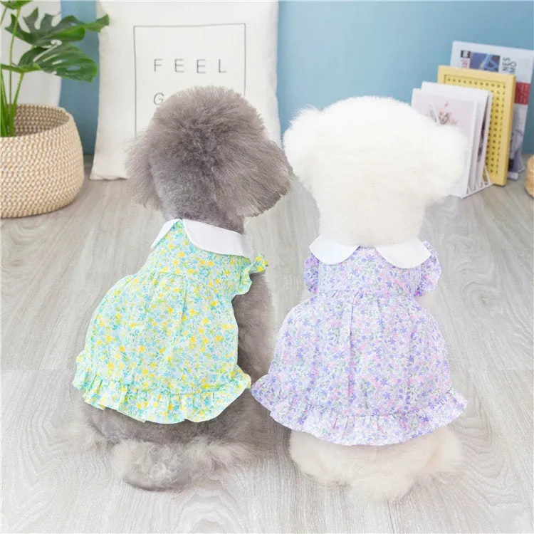 Flower Print Pet Dress