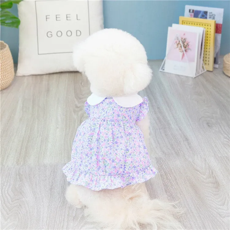 Flower Print Pet Dress