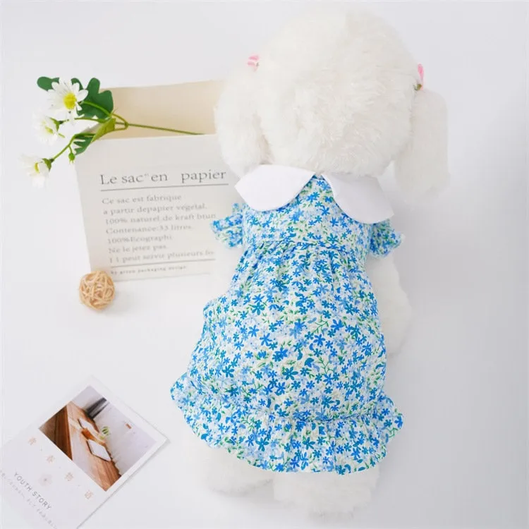 Flower Print Pet Dress