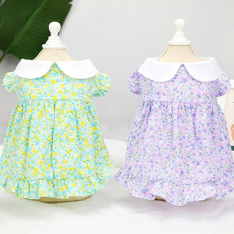 Flower Print Pet Dress