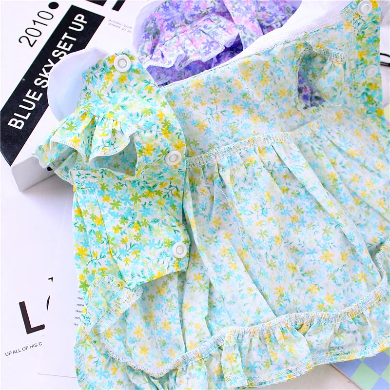 Flower Print Pet Dress