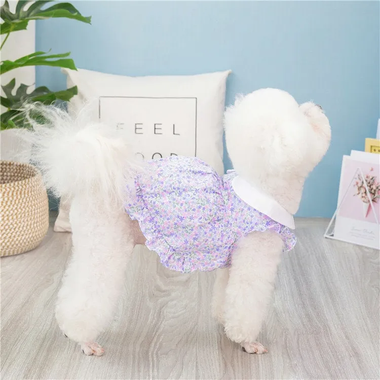 Flower Print Pet Dress