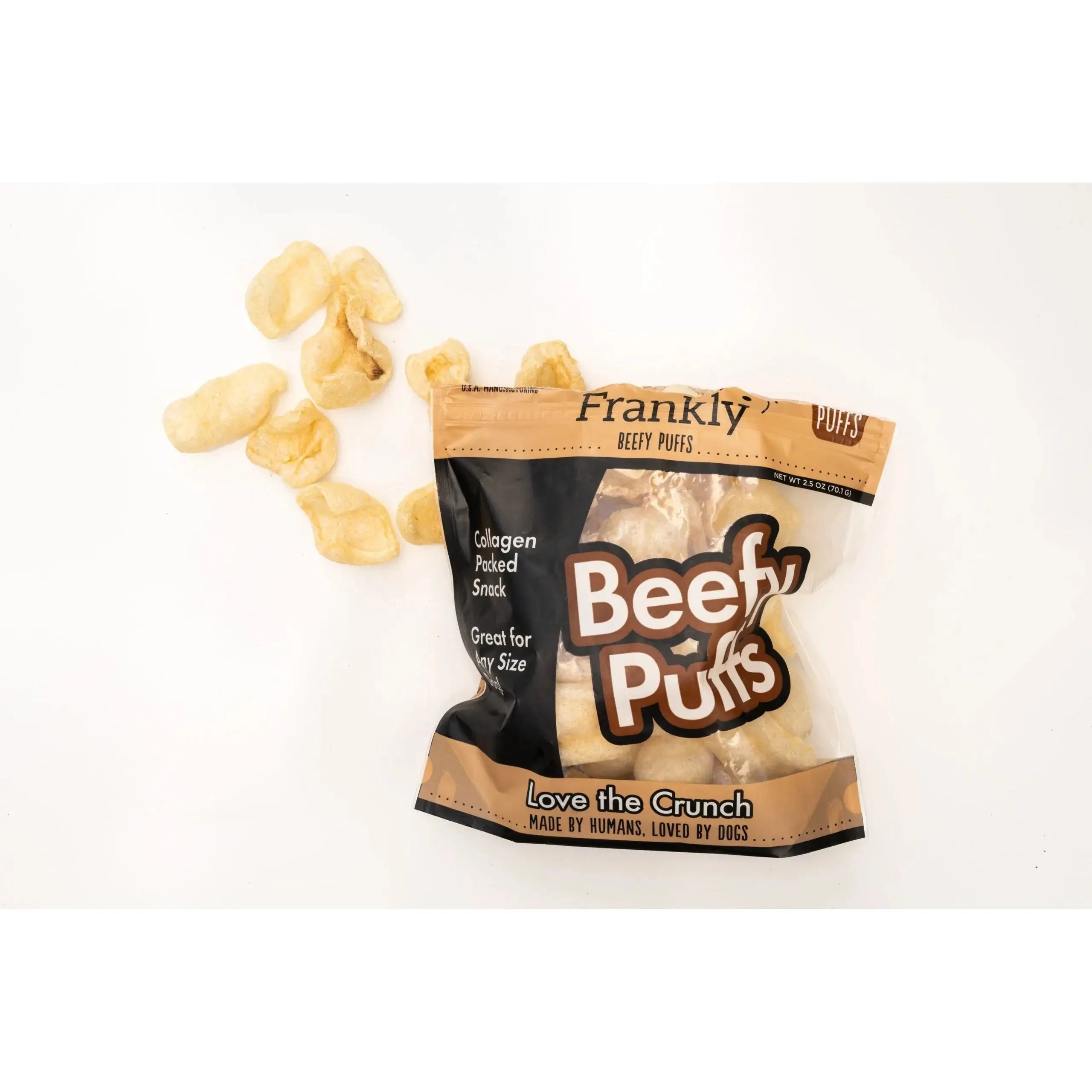 Frankly Pet Beef Puffs Original Dog Chew