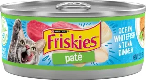 Friskies Pate Ocean White Fish & Tuna Dinner Canned Cat Food