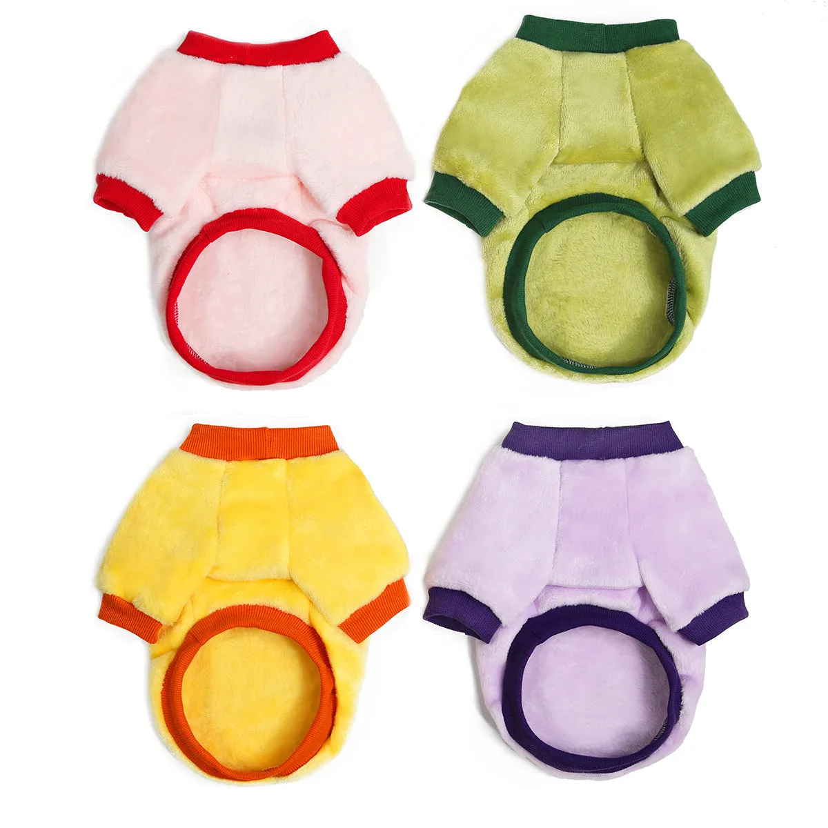 Fruit pattern coral fleece soft pet clothing