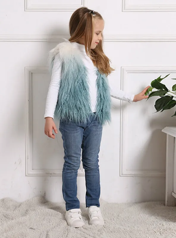 Imitation Fur Vest Children's Plush Coat