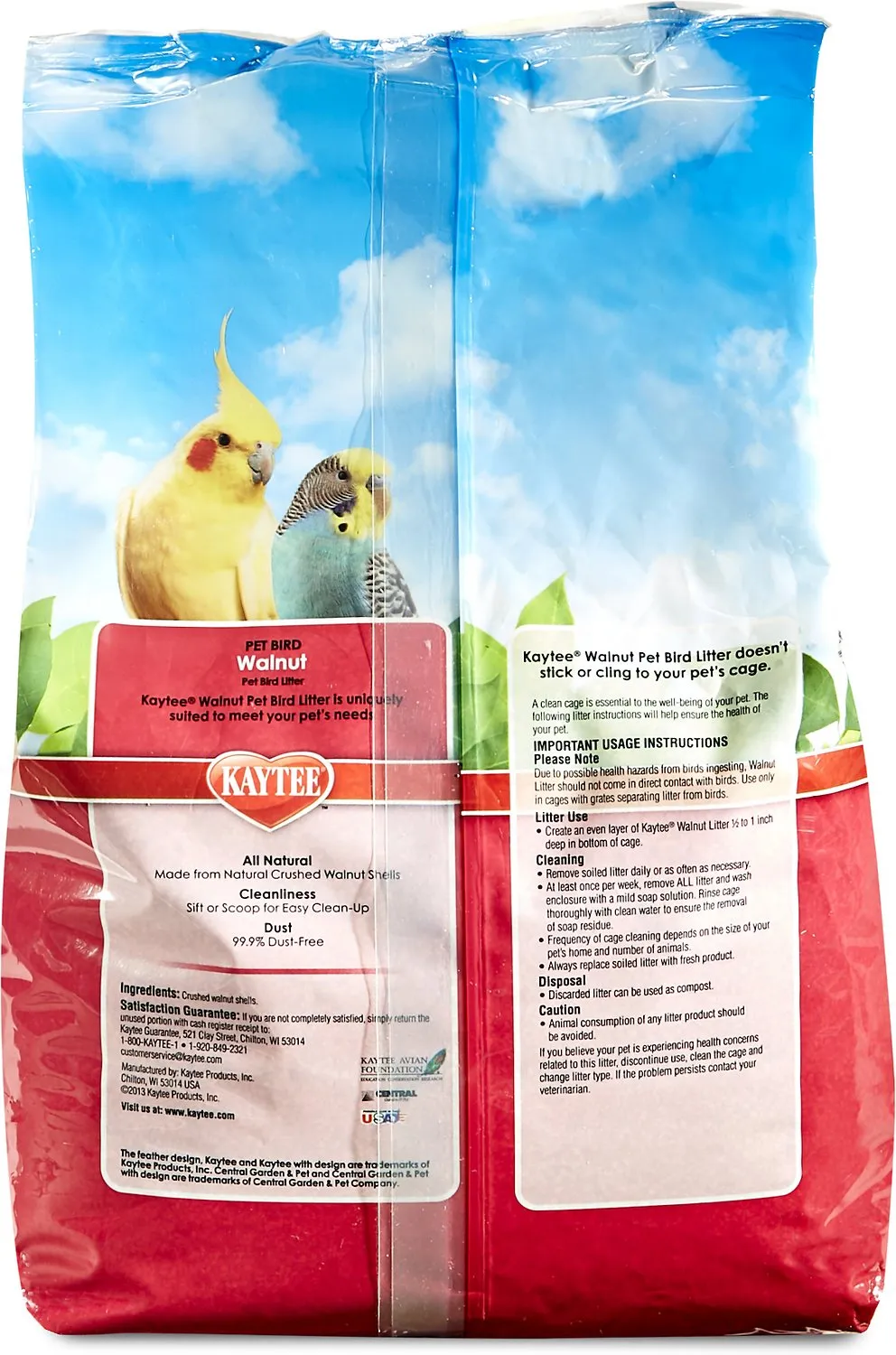Kaytee Walnut Natural Bird Litter