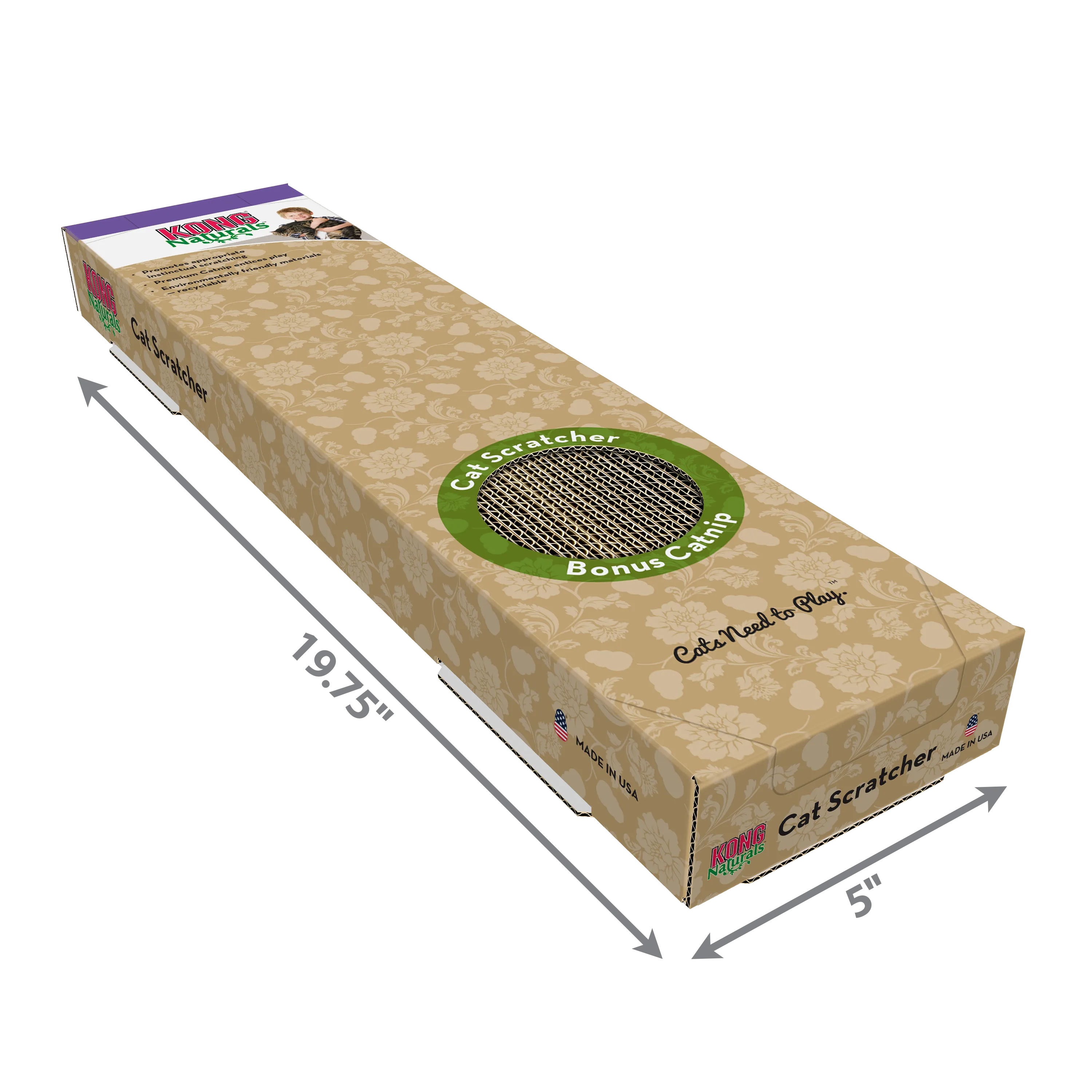Kong Naturals Cat Scratcher Single