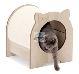 Lulu’s World Lu-Casa Mido Resting Cat House in Oldish Color