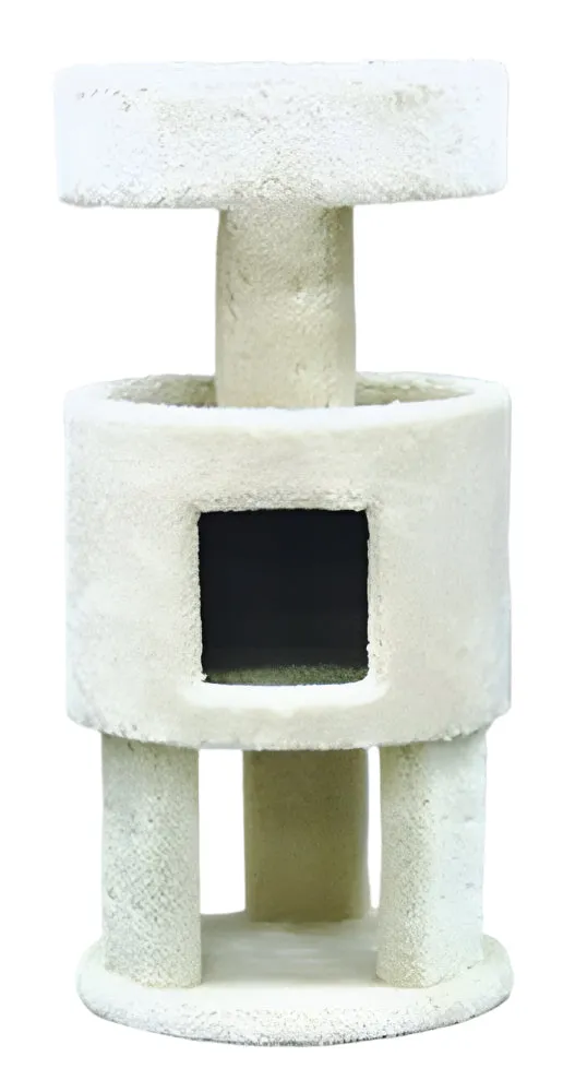 North American Pet Cat Condo with Penthouse - Assorted - 36 in
