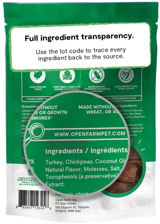 Open Farm - Dehydrated Turkey Dog Treats