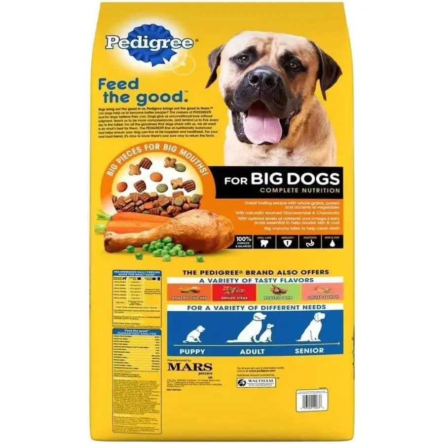 Pedigree Big Dog Chicken Over 55lbs Dry Dog Food /40 lb