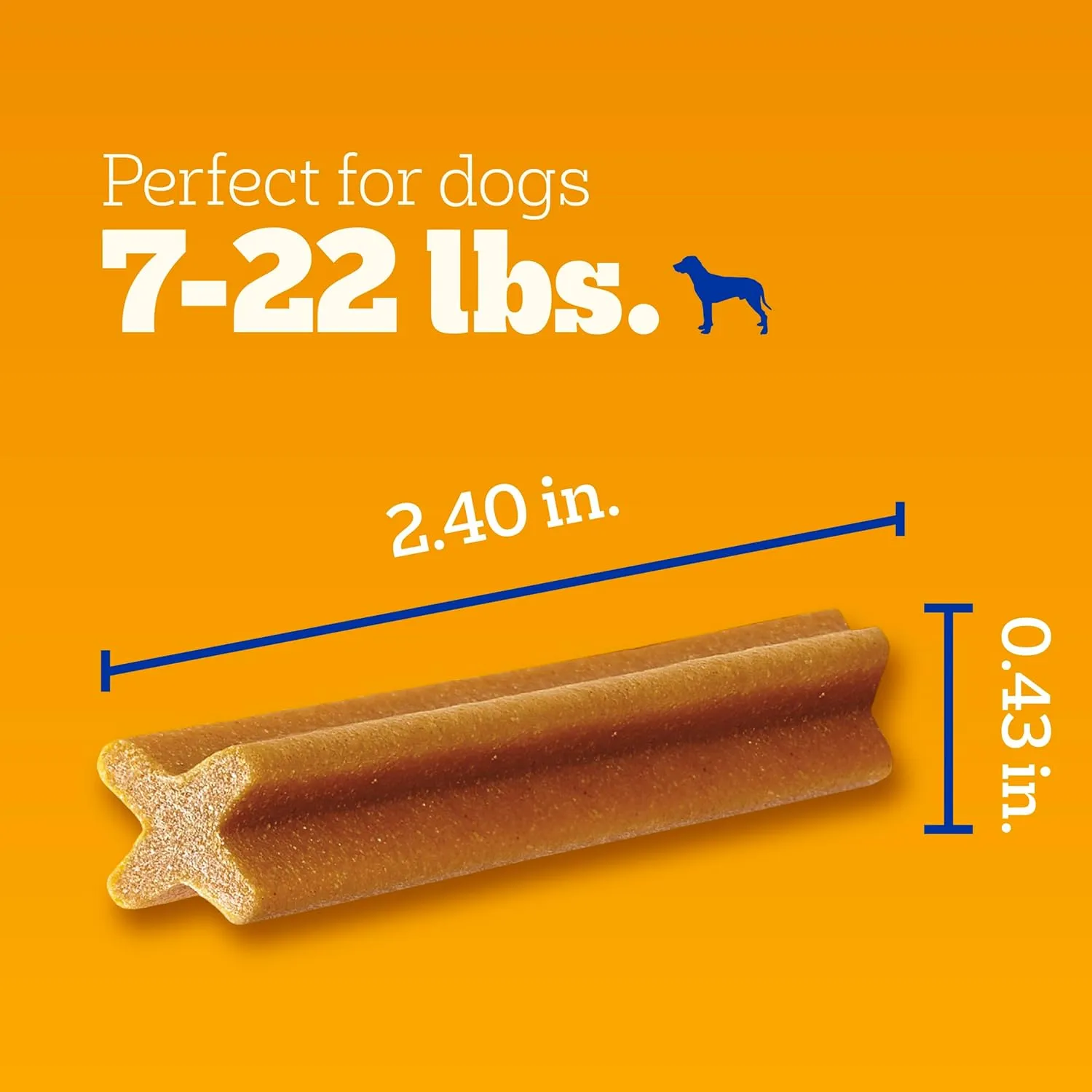 Pedigree Dentastix Small and Toy Breed Dog Treats, Original Flavor, 1.63 lb. Bag (108 Treats)