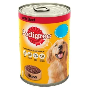 PEDIGREE DOG FOOD BEEF IN WITH GRAVY 400GM