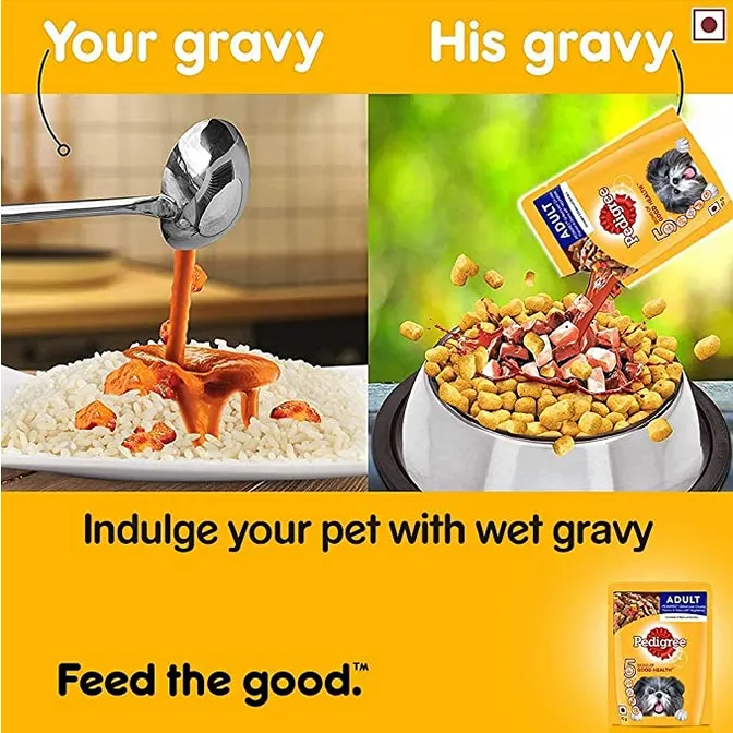 Pedigree Grilled Liver Chunks with Vegetables Adult Dog Wet Food