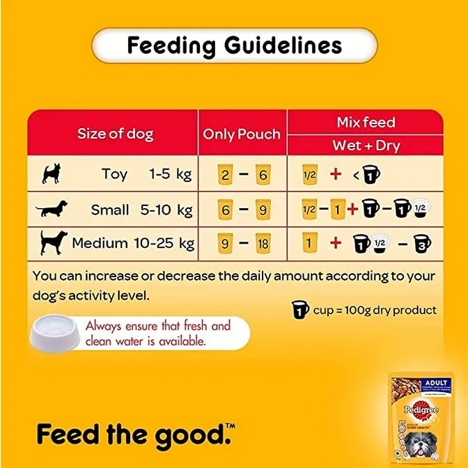 Pedigree Grilled Liver Chunks with Vegetables Adult Dog Wet Food