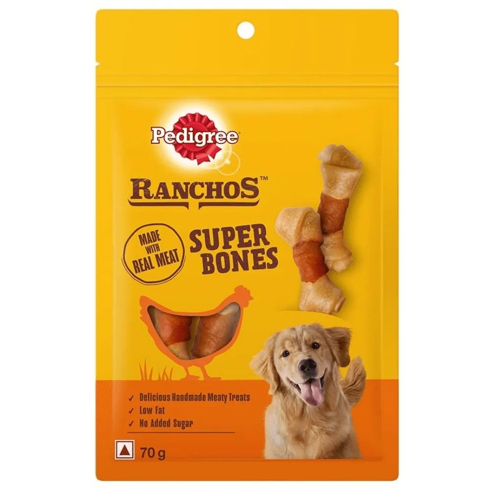Pedigree Ranchos Super Bones Chicken & Milk Dog Treats