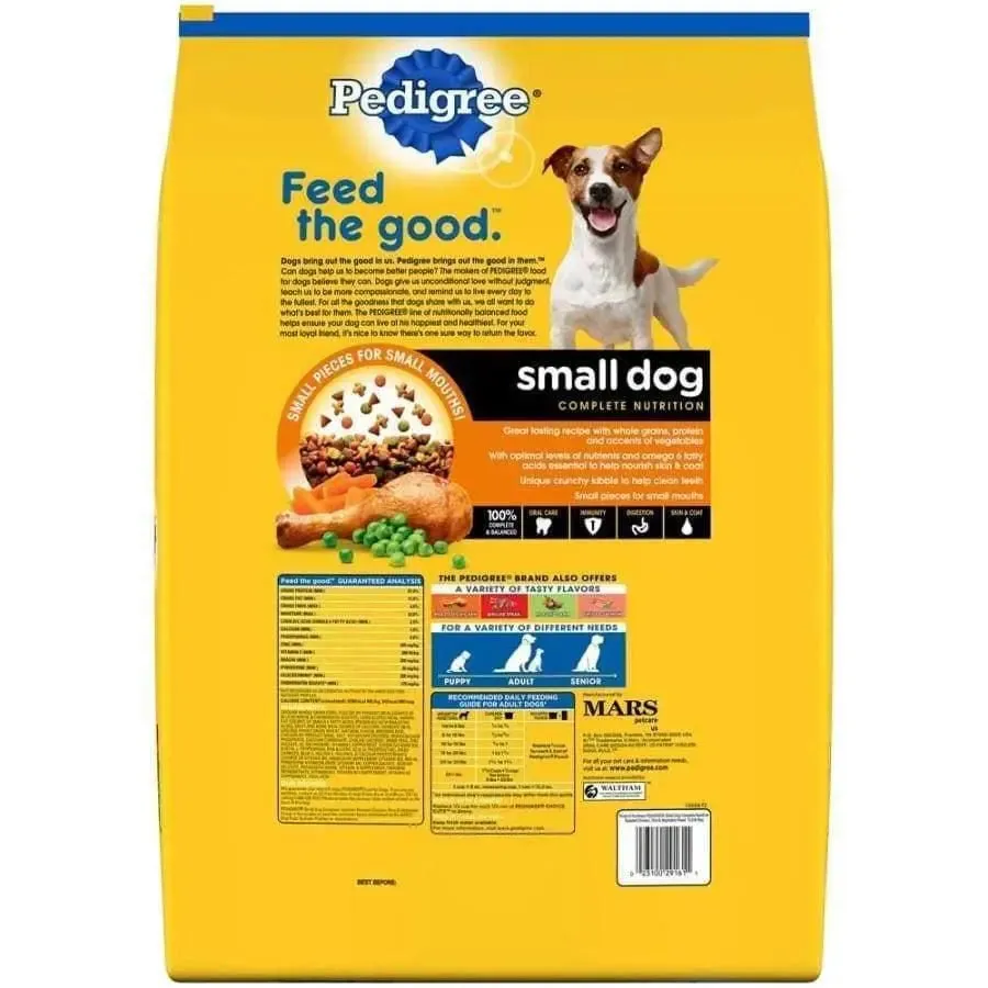 Pedigree Roasted Chicken, Rice & Vegetable Small Dog Dry Food