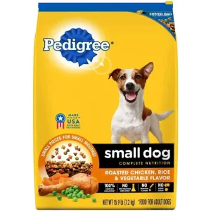Pedigree Roasted Chicken, Rice & Vegetable Small Dog Dry Food