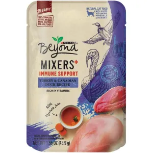 Purina Beyond Mixers  Immune Support Turkey and Duck Wet Cat Food and Topper Pouch - 1.55 Oz - Case of 16