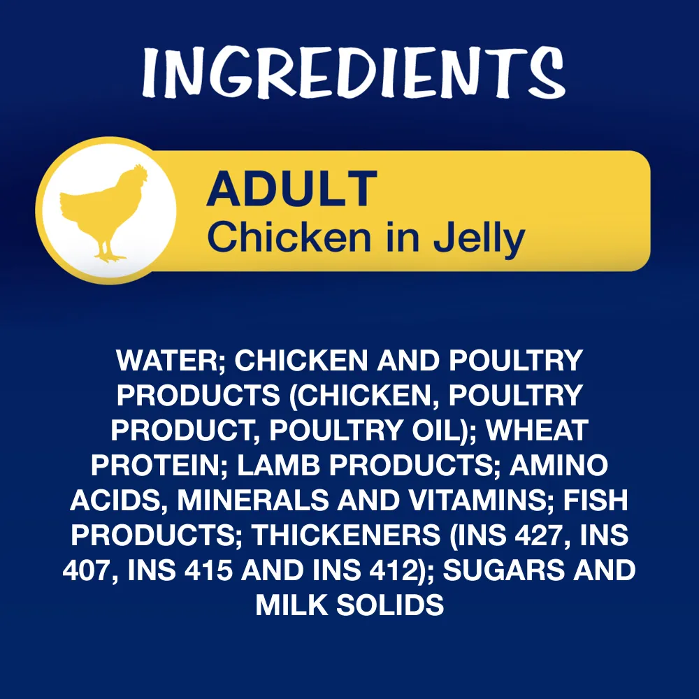 Purina Felix Mackerel with Jelly, Chicken with Jelly and Tuna with Jelly Adult Cat Wet Food Combo