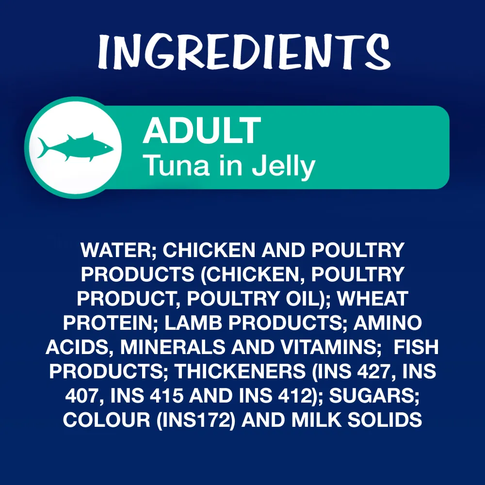 Purina Felix Mackerel with Jelly, Chicken with Jelly and Tuna with Jelly Adult Cat Wet Food Combo