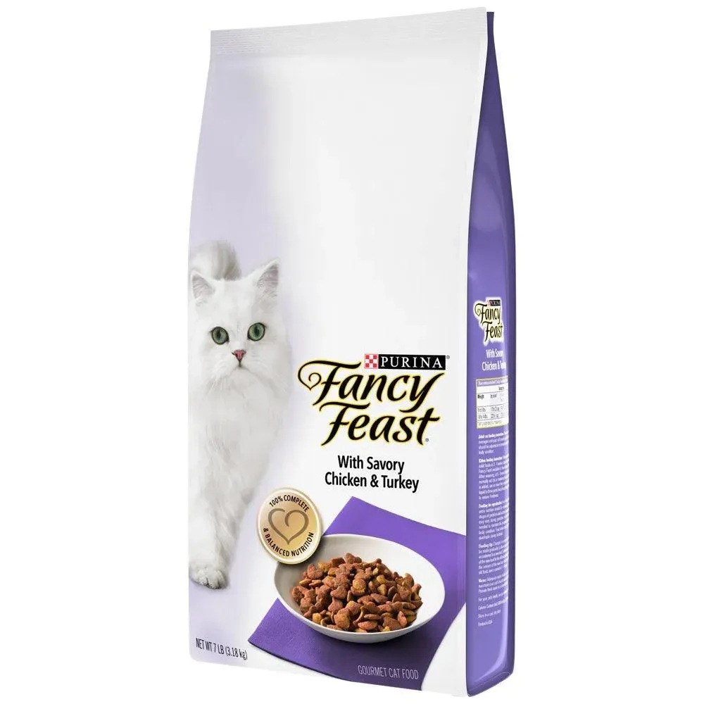 Purina Gourmet Dry Cat Food Chicken Turkey 7 Lb