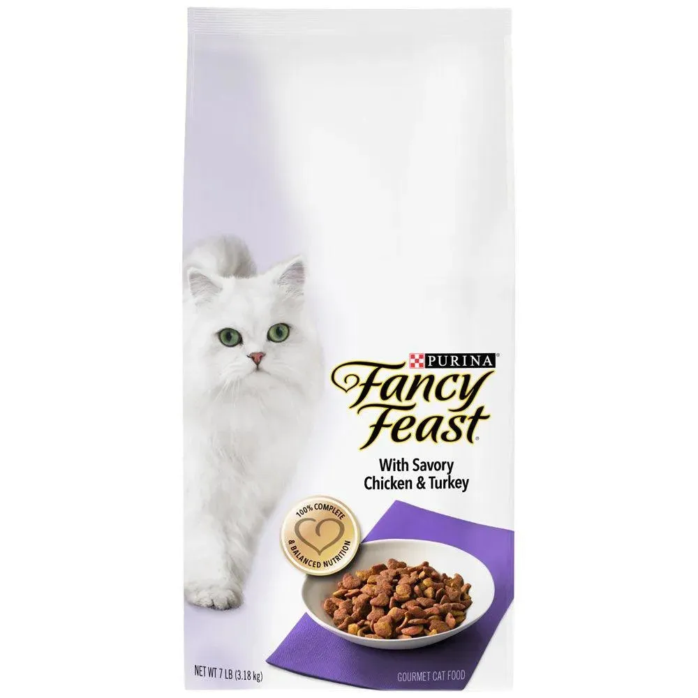 Purina Gourmet Dry Cat Food Chicken Turkey 7 Lb
